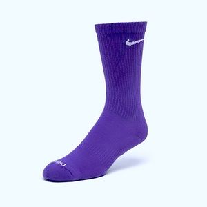 Nike 1 PAIR of PURPLE CREW SOCKS SIZE
8-12 HIGH one sizes fits most NWOT